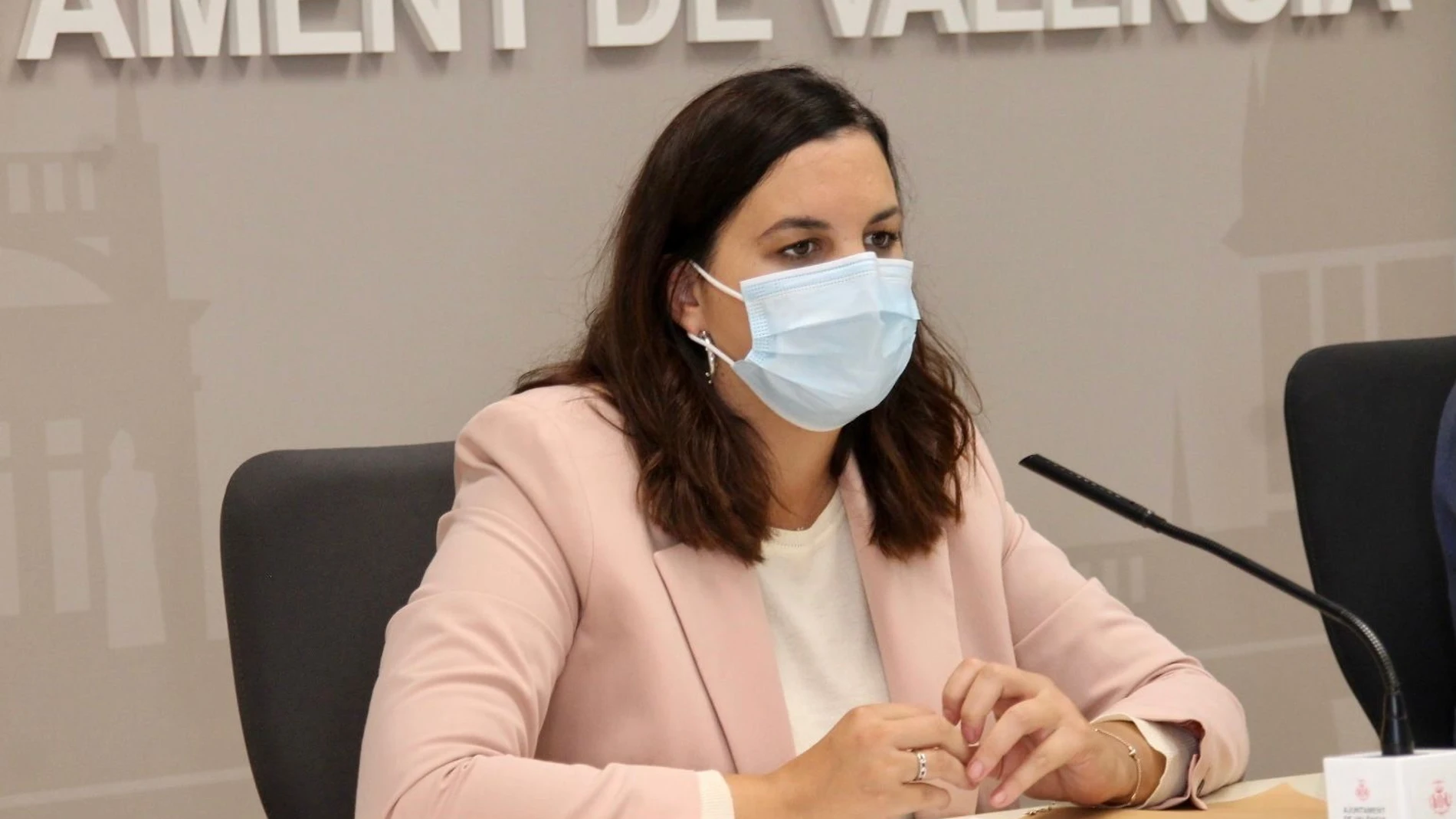 La vicealcaldesa de Valencia y portavoz socialista en su ayuntamiento, Sandra Gómez.