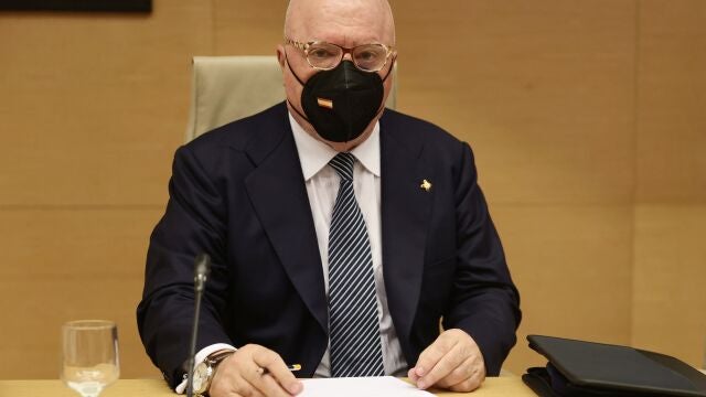 El comisario jubilado José Manuel Villarejo, en la Comisión del Congreso