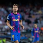 Luuk de Jong con el Barcelona.
