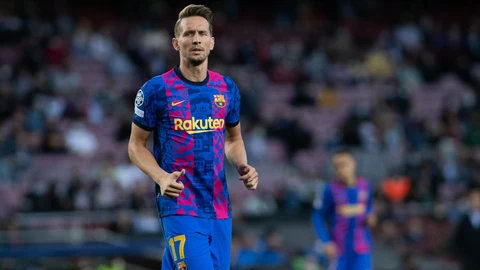 Luuk de Jong con el Barcelona.