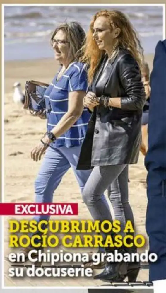 Rocío Carrasco en un recorte de la portada de la revista Semana