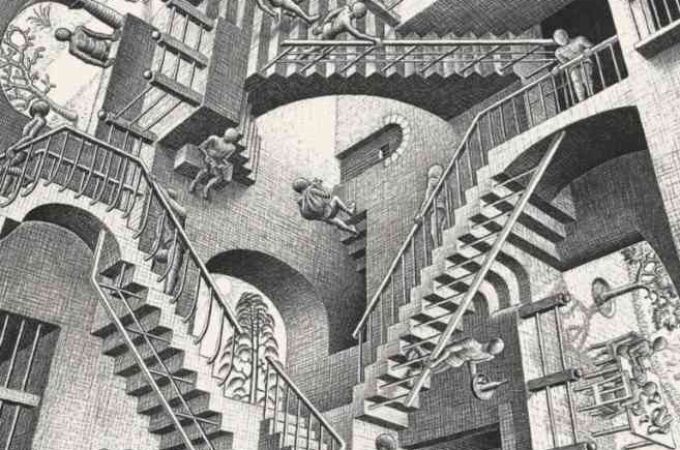 Icónico grabado de Escher