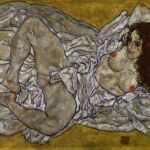 "Reclining Woman", de Egon Schiele