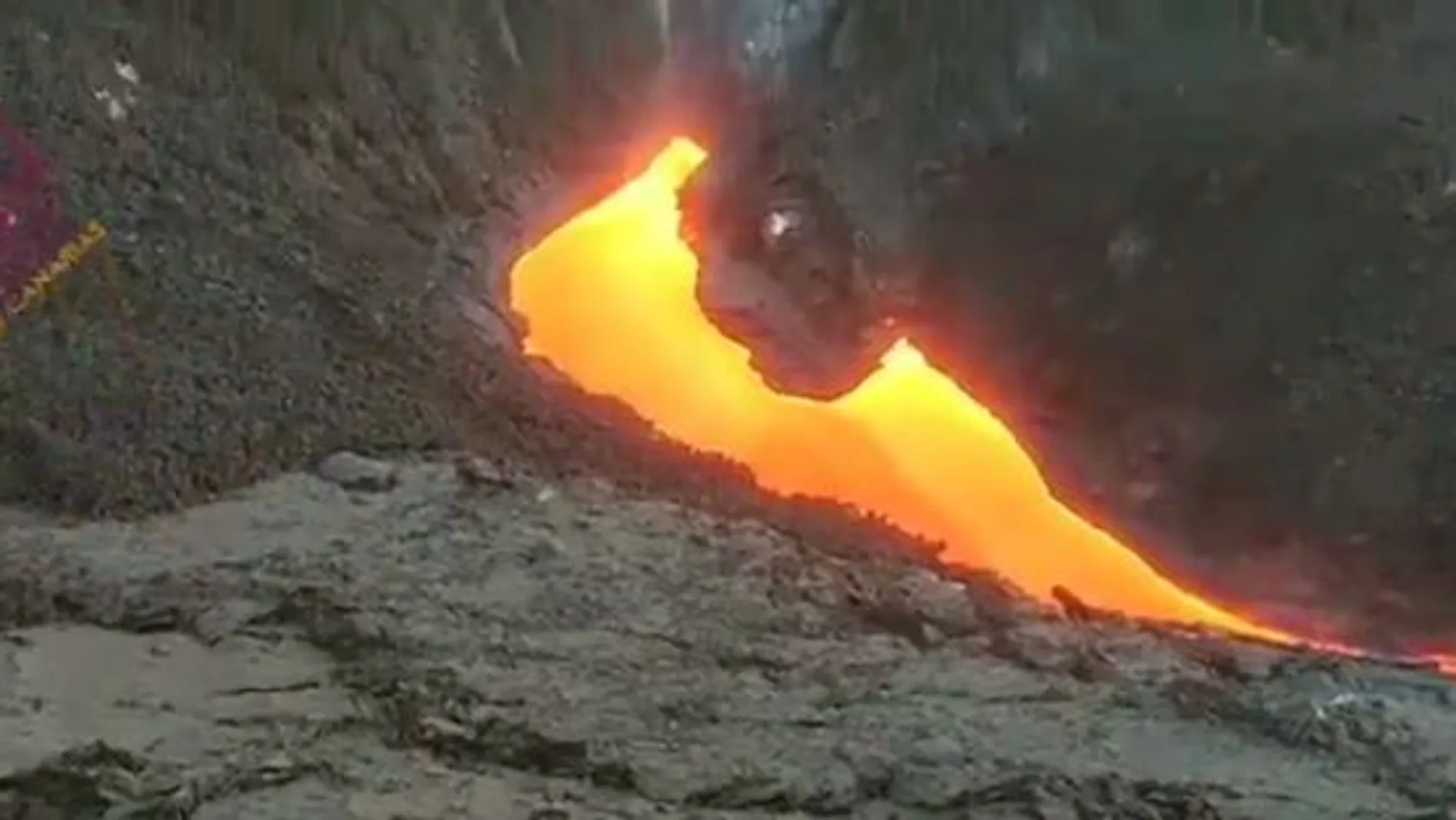 Fisura eruptiva del volcán de La Palma