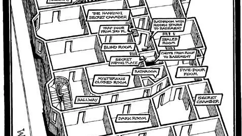Plano de la segunda planta del "Hotel de los asesinatos" de Chicago