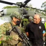 Dairo Antonio Usuga, alias "Otoniel", tras su captura en la selva de Colombia