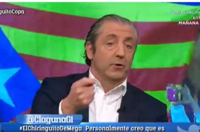 Josep Pedrerol en El Chiringuito. Laporta quiso fichar en el programa