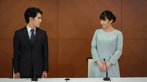 La princesa Mako y su marido Kei Komuro
