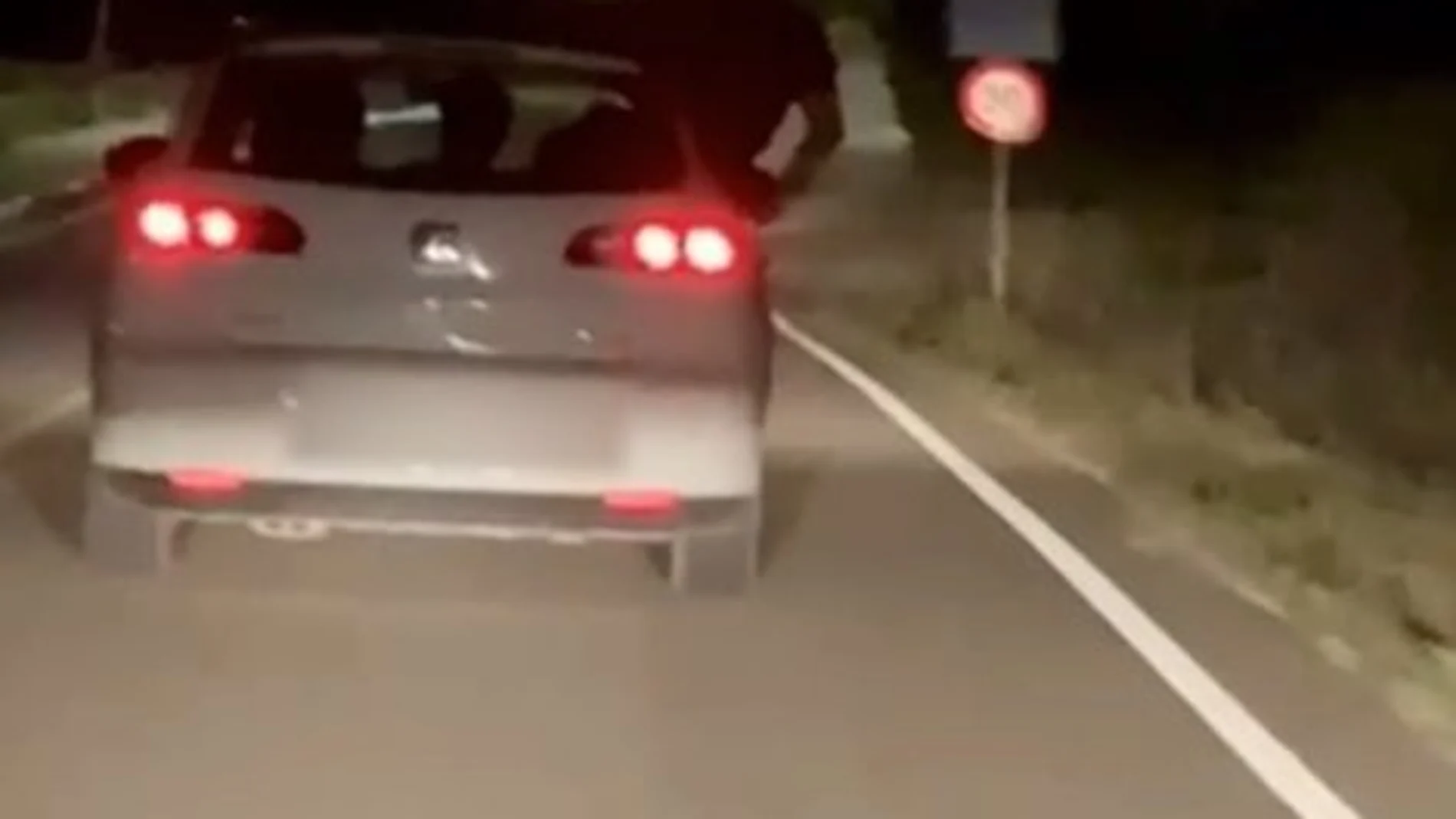 Fotograma del vídeo facilitado por la Guardia Civil de Burgos