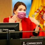 La secretaria de Estado de Igualdad y Contra la Violencia de Género, Ángela Rodríguez, comparece ante la Comisión de Igualdad del Congreso de los Diputados, este martes