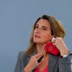 La vicepresidenta tercera y ministra para la Transición Ecológica y el Reto Demográfico, Teresa Ribera, durante la rueda de prensa posterior a la reunión del Consejo de Ministros
