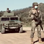 Militares del Ejército de Tierra durante una de sus misiones de vigilancia permanente