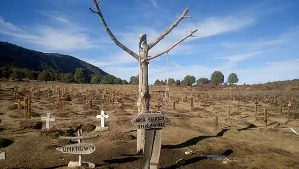 Cementerio de Sad Hill en la provincia burgalesa