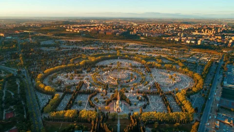 Foto aérea del cementerio de La Almudena
