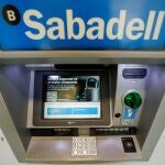 Imagen de un cajero del Banco Sabadell