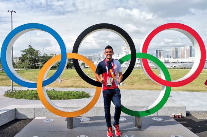 Diego García disputó en Tokio sus primeros Juegos Olímpicos. Fue sexto en 20 kilómetros marcha / Twitter