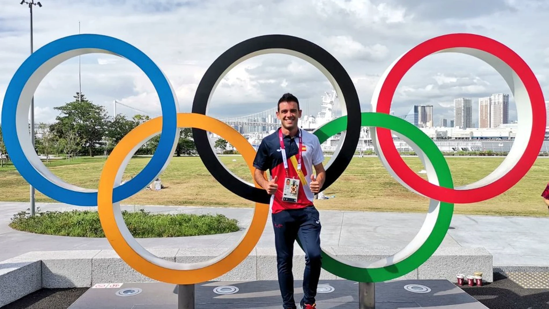 Diego García disputó en Tokio sus primeros Juegos Olímpicos. Fue sexto en 20 kilómetros marcha / Twitter