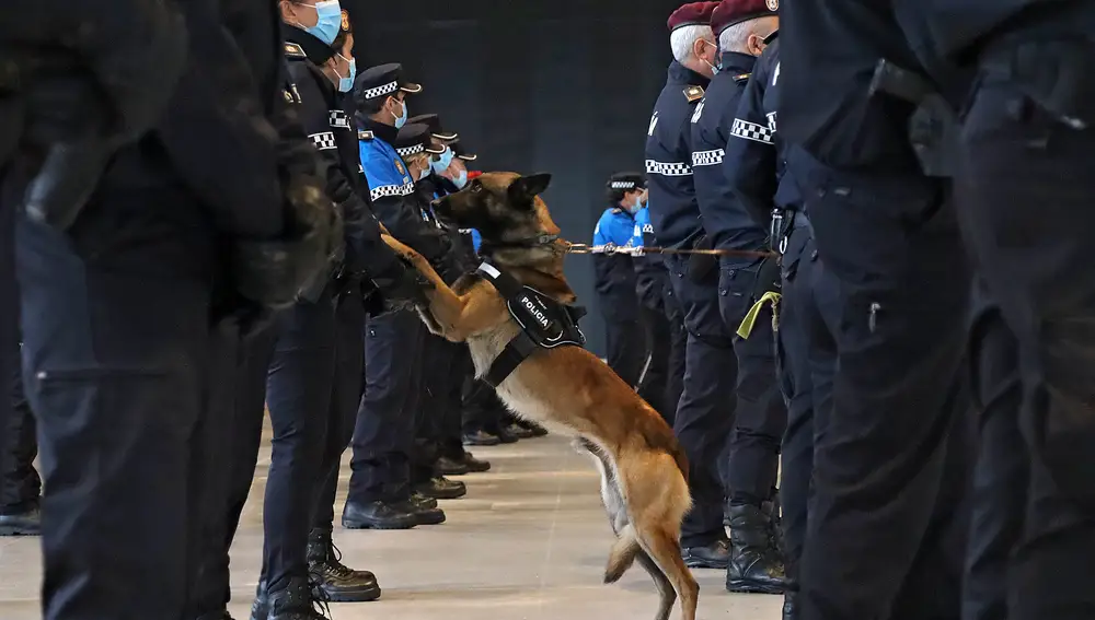 Acto de la Policía Local de León por la fiesta patronal de San Marcelo