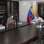 La misión de observadores de la UE se reúne con el CNE de Venezuela.TWITTER @CNNESVZLA29/10/2021