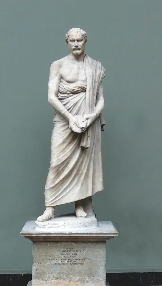 Estatua de Demóstenes de la Ny Carlsberg Glyptotek, Copenhague