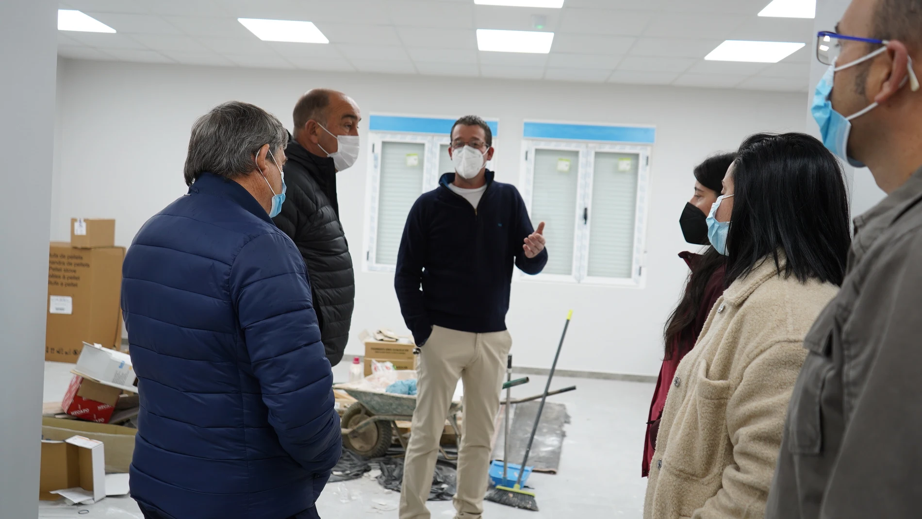 El presidente de la Diputación de Segovia, Miguel Ángel de Vicente, visita varios pueblos de la Campiña