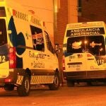 Ambulancias de Sacyl que atendieron a los heridos