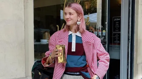 Marianne Theodorsen con un outfit inmejorable.