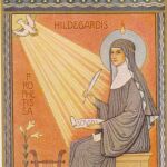 La abadesa benedictina alemana Hildegarda de Bingen escribió tres libros que fueron éxitos absolutos