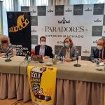 De izda a dcha, Yolanda Benito, Eder García, María Jesús Manrique y Manuel Veites presentan el Festival de Cortos de Soria