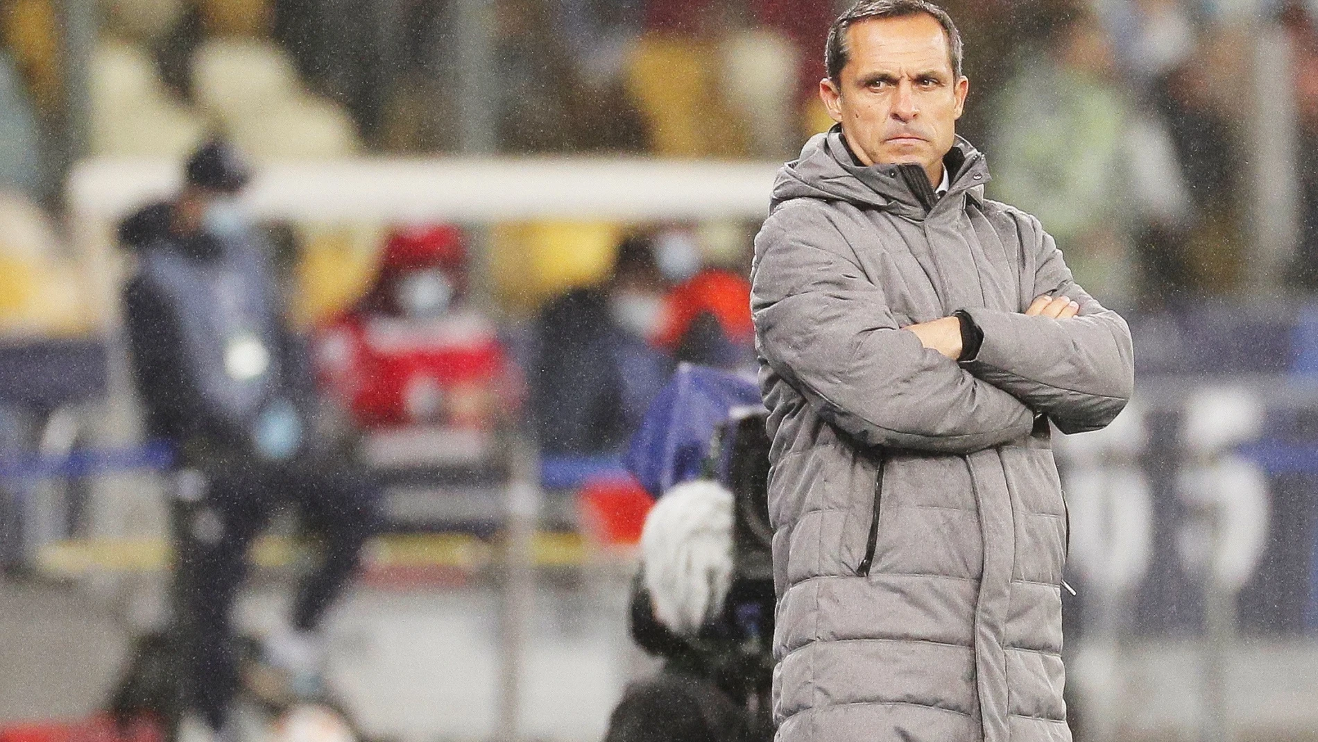 Sergi Barjuán, en su debut en Champions como entrenador del Barcelona