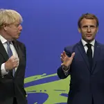 Boris Johnson y Emmanuel Macron