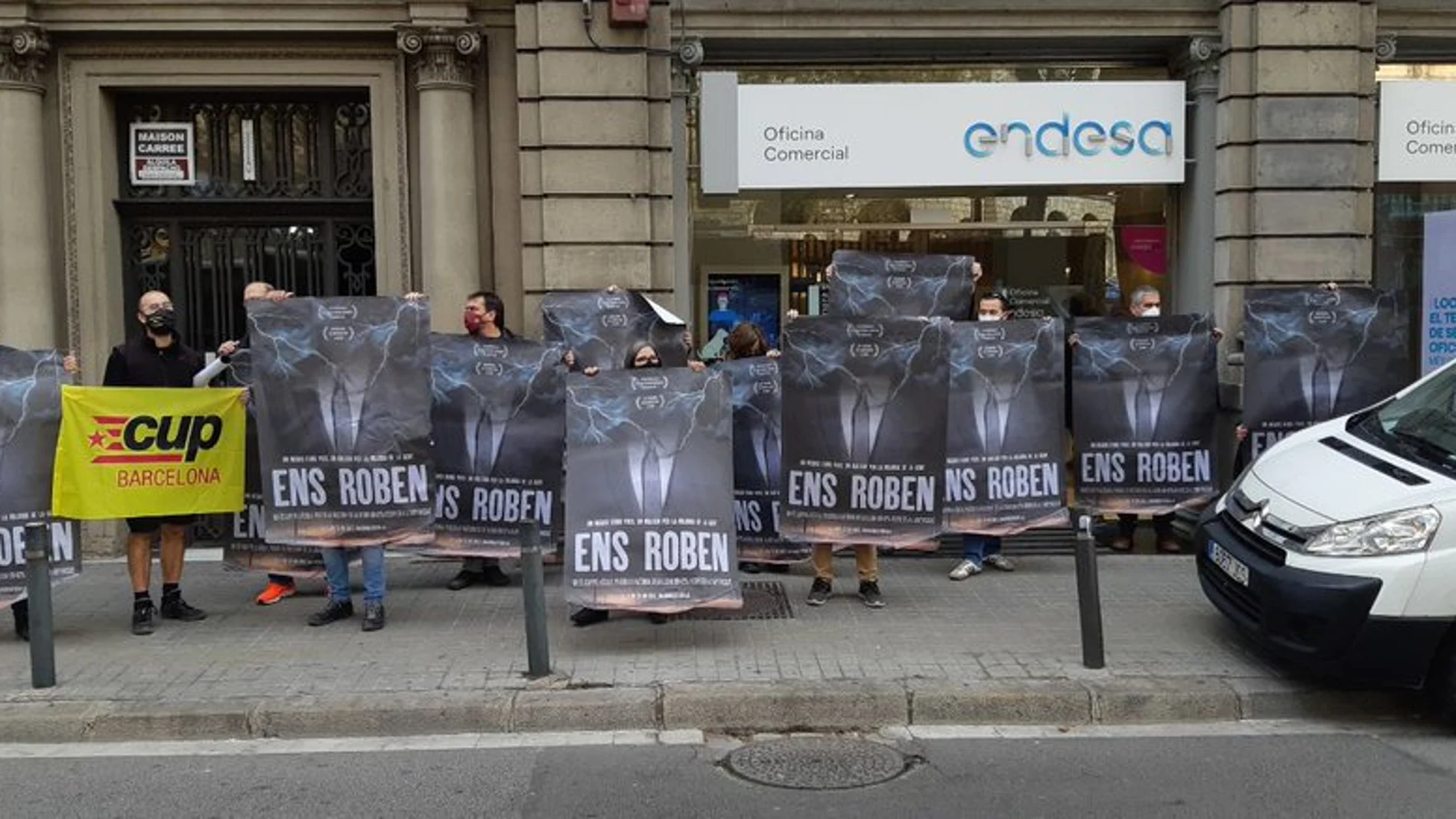 Imagen del asalto de la CUP a Endesa