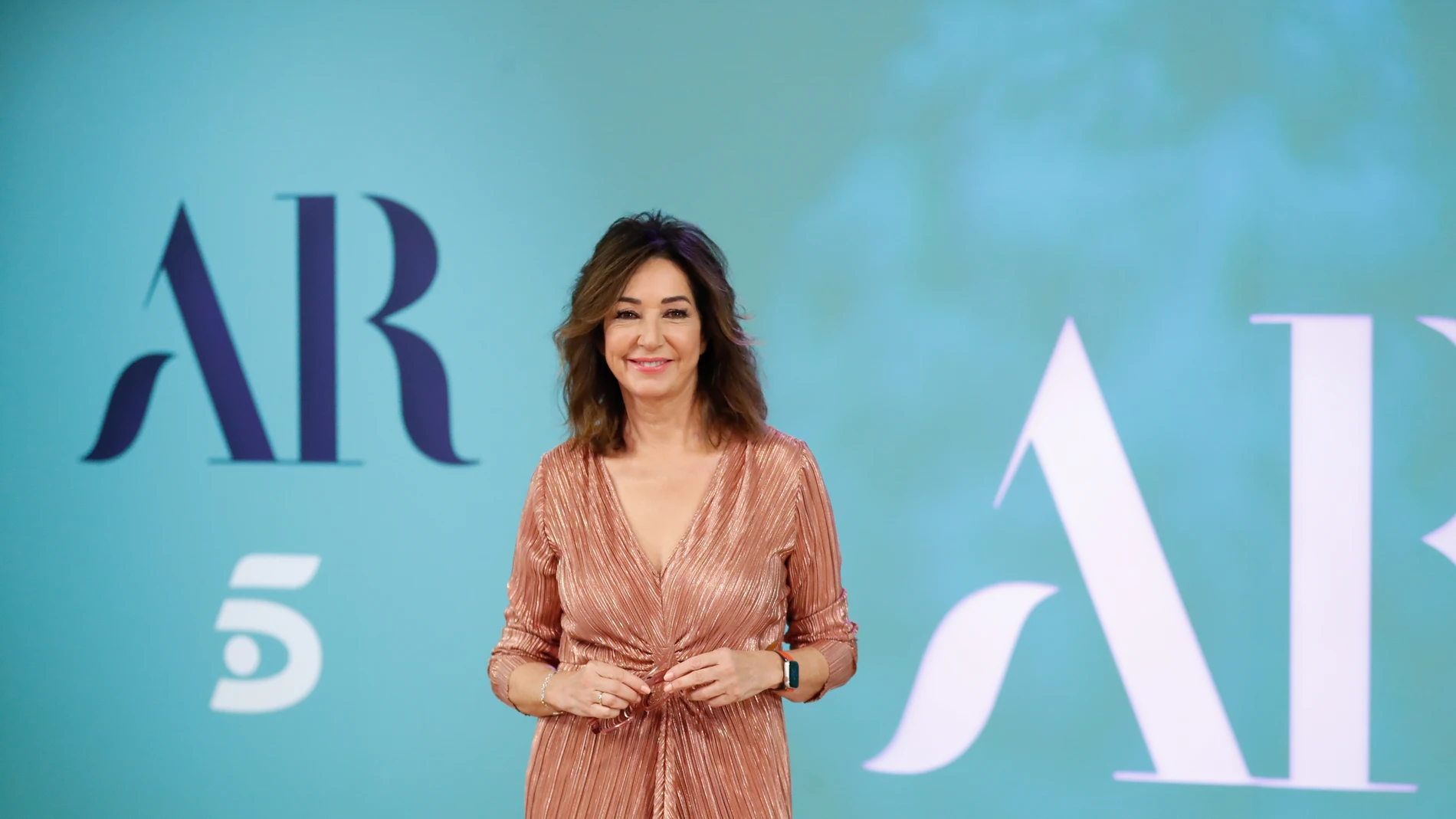 Journalist Ana Rosa Quintana during closing season tv program “ AR: El programa de Ana Rosa “ in Madrid
