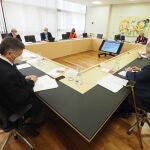 Reunión de La Mesa de las Cortes de Castilla y León, donde se analizan los Presupuestos 2022