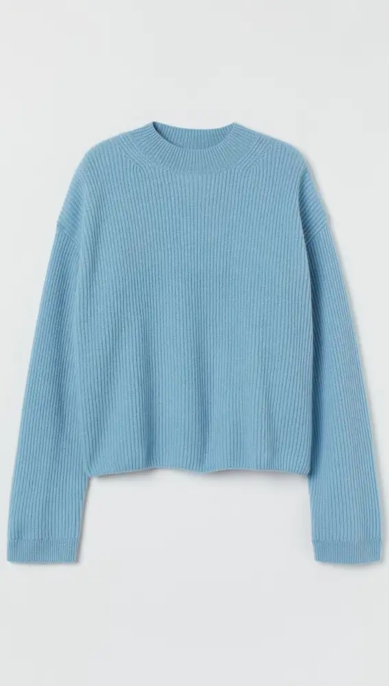 Jersey de cashmere en color azul de H&M