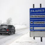 Nieve en el puerto de Pajares