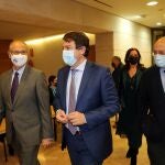 El presidente Fernández Mañueco junto a Luis Fuentes, Francisco Igea y Carlota Amigo