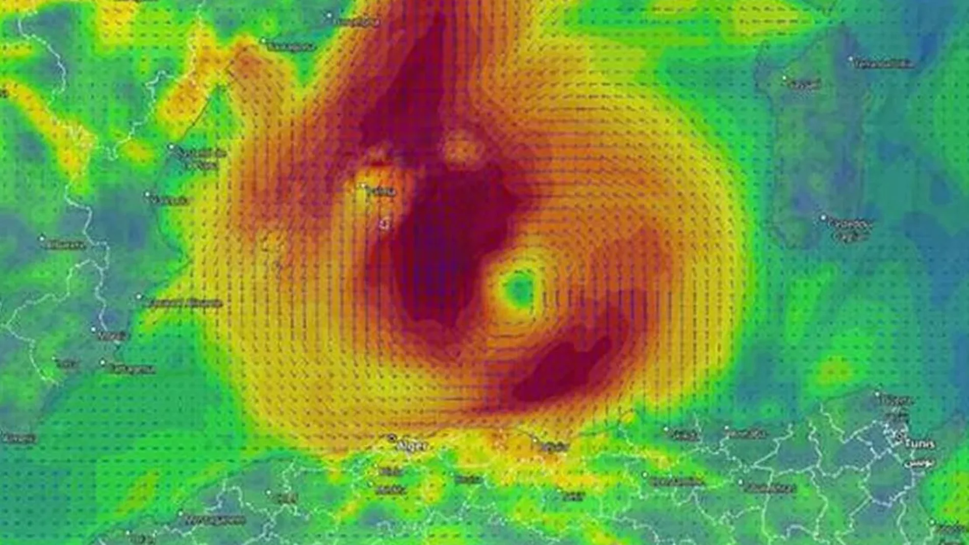 En los próximos días hay probabilidades de que un intenso ciclón en el Mediterráneo llegue a originar un 'medicane' o medicán