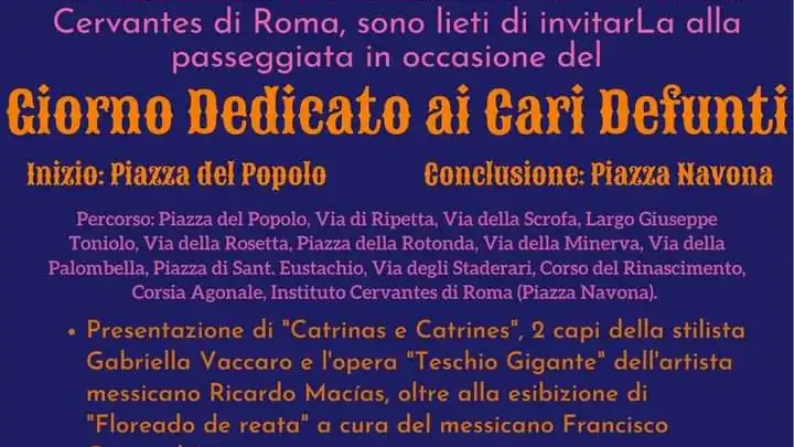 La fiesta de muertos a la mexicana continúa mañana en Roma