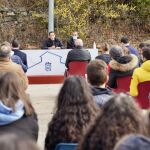 Conrado Íscar en el encuentro en el que han estado presentes jóvenes de 150 municipios de Valladolid