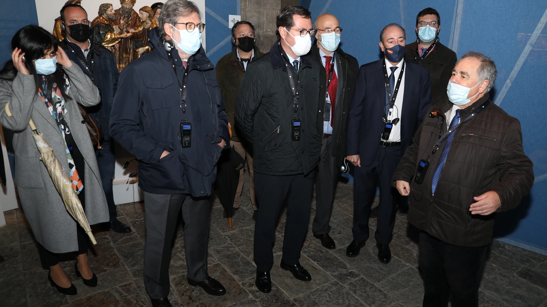 El presidente de CEOE, Antonio Garamendi, visita Carrión de los Condes en el marco del proyecto 'El Camino de las Empresas 2021' junto a sus homólogos de Castilla y León, Santiago Aparicio; y el palentino, José Ignacio Carrascorios