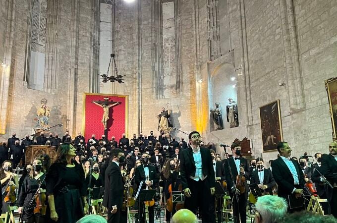 La iglesia de San Pablo alberga un 'Réquiem' de Mozart que recuerda en Valladolid a las víctimas de la covid
