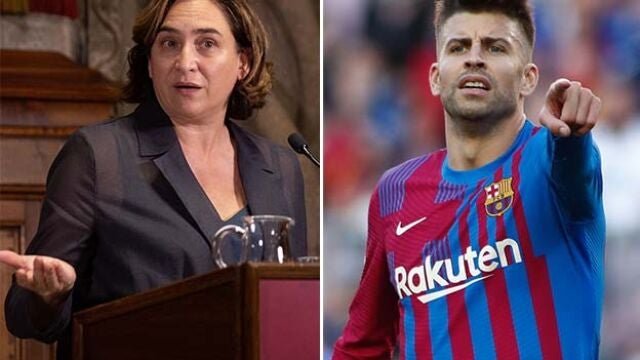 Ada Colau y Gerard Piqué.