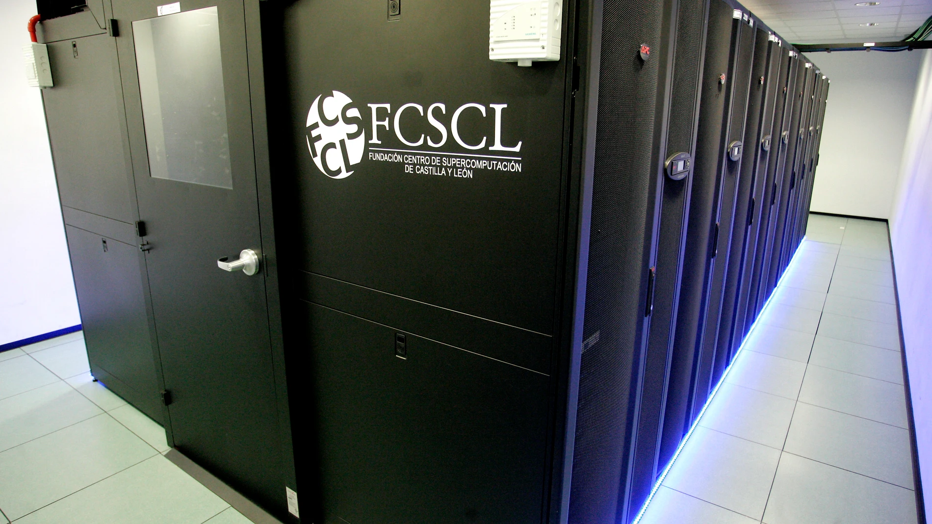 Centro de Supercomputación de Castilla y León ubicado en el campus universitario de Vegazana de León. En la imagen, el supercomputador ‘Caléndula’