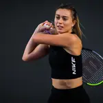 Paula Badosa entrenando en Guadalajara (México), donde se disputan las WTA Finals