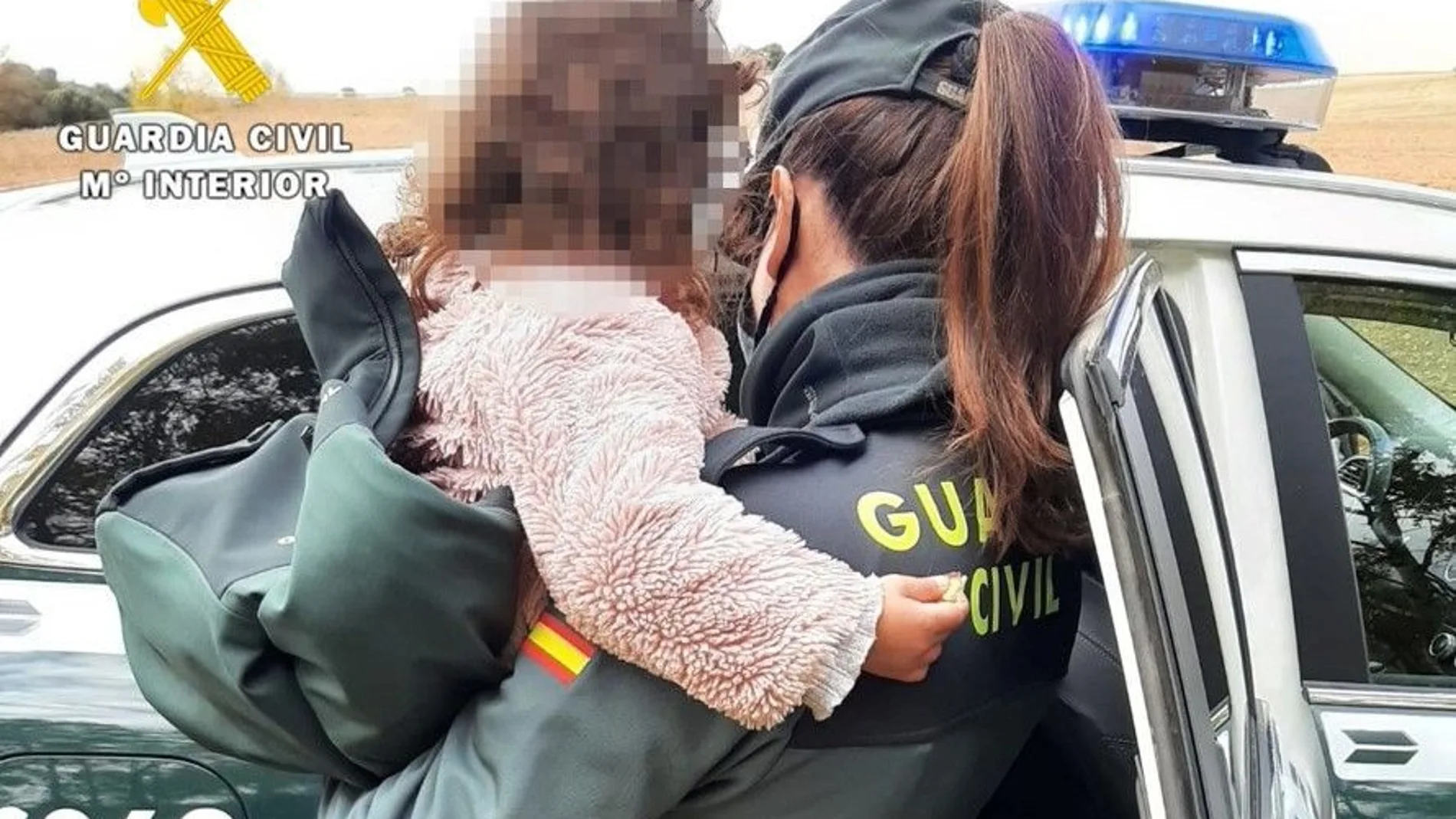 La Guardia Civil localiza a una niña de dos años que desapareció de su domicilio en Villalmanzo (Burgos)