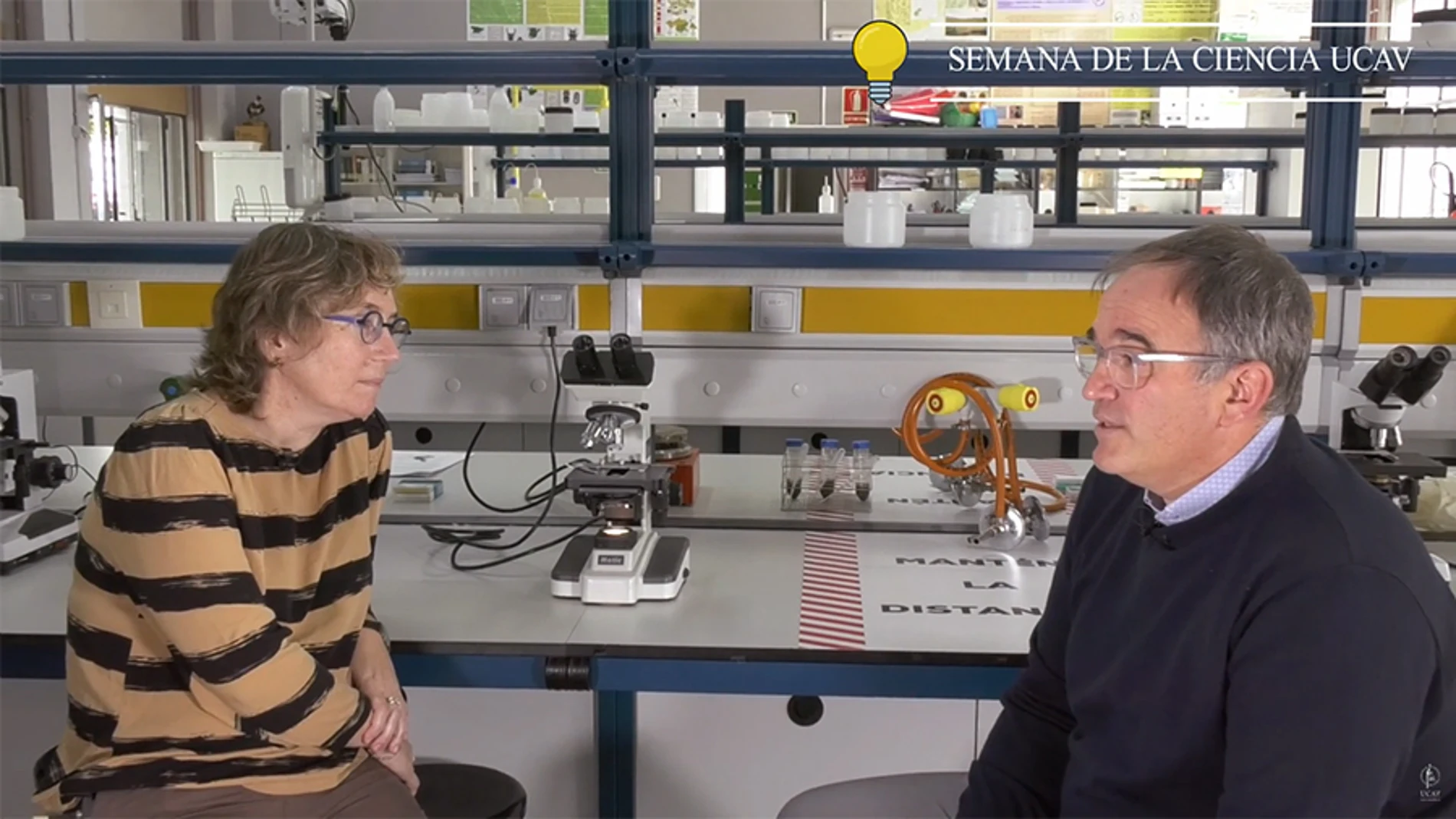 María del Pino Pérez, profesora y directora del Centro de Análisis del Medio Natural de la UCAV y Alberto Pascual, CEO Kerbest