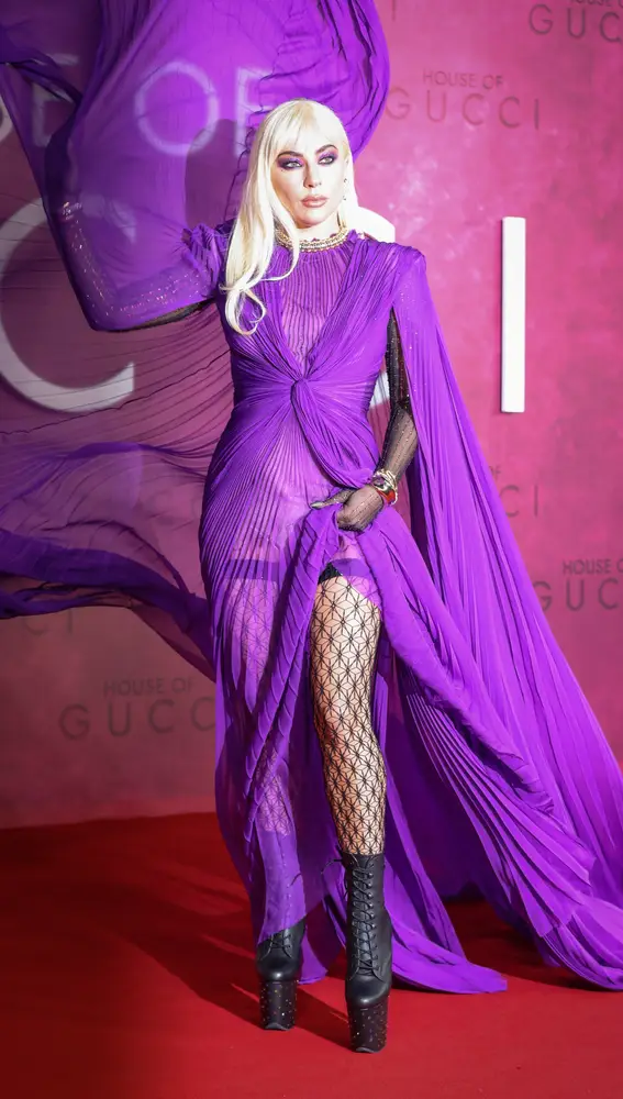 Lady Gaga en la premier en Londres de 'House of Gucci'.