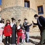 El presidente de la Junta de Castilla y León, Alfonso Fernández Mañueco visita el castillo de Monteagudo de las Vicarías