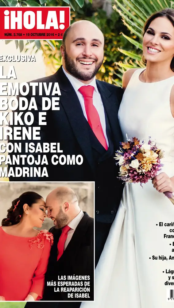 Portada de la revista '¡Hola!' sobre la boda de Kiko Rivera e Irene Rosales